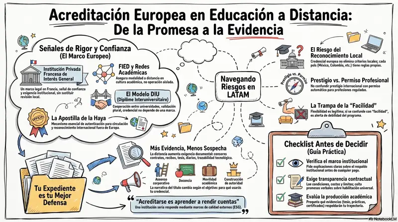 Infograma del artículo — Acreditación europea para educación a distancia: confianza con tercer…