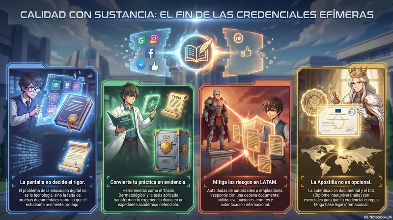 Infograma del artículo — Sustancia académica verificable: la respuesta frente a credenciales e…