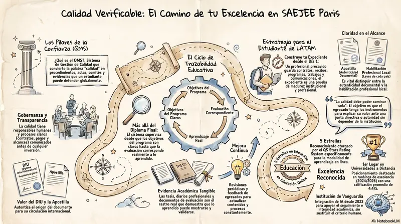 Infograma del artículo — Calidad que se puede revisar: el QMS como garantía de excelencia glob…