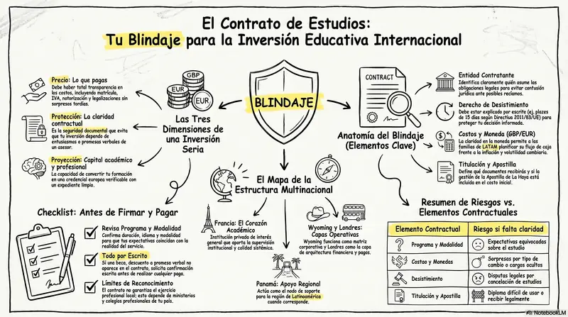 Infograma del artículo — contrato de estudios: el contrato de estudios como blindaje de la inv…