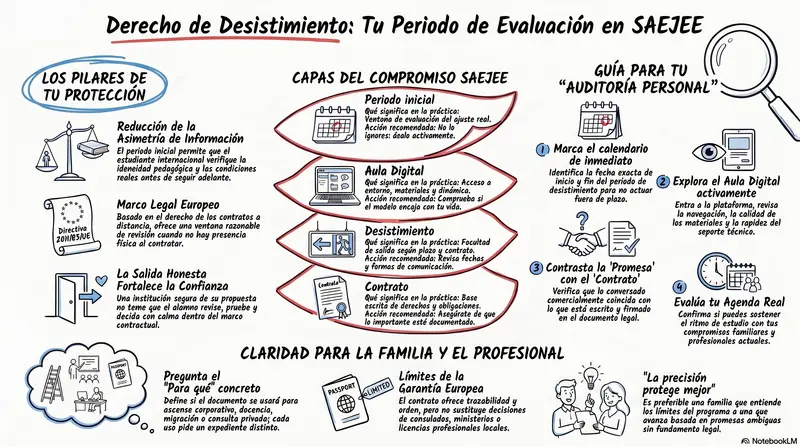 Infograma del artículo — Derecho de desistimiento: la salida honesta que fortalece la confianza
